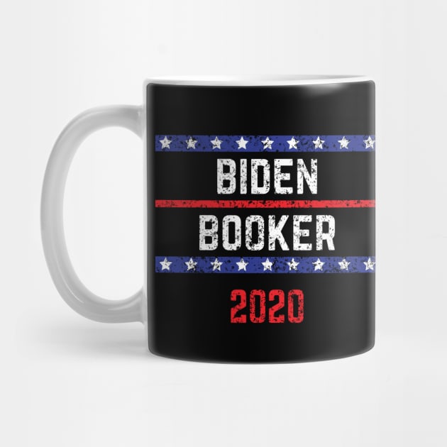 Joe Biden 2020 and Cory Booker on the One Ticket. Biden Booker 2020 Vintage Distressed by YourGoods